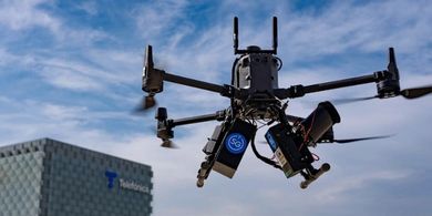 Telefnica presenta junto a Gradiant la mensajera con 5G y drones, en MWC