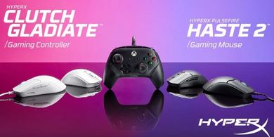 HyperX presenta controlador de Xbox con cable Clutch Gladiate y ratones para juegos Haste 2